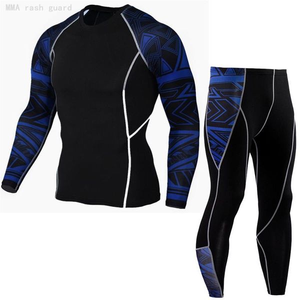 

racing jackets cycling underwear men sweat gym clothing rashgard male sports leggings long sleeve tights 2 piece tracksuit jogging, Black;red