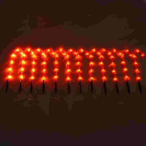 

christmas decorations 1 set decorative candy cane light fun festival lamp (us plug)