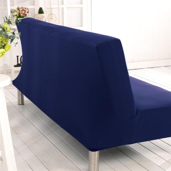 

chair covers solid colour armless sofa bed cover stretch slipcover protector elastic couch shield fits for folding k888
