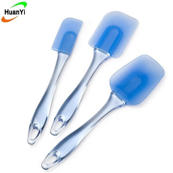 

baking & pastry tools huanyi 3 pcs/set cake cream spatula dough cutter kitchen silicone mixing butter batter scraper