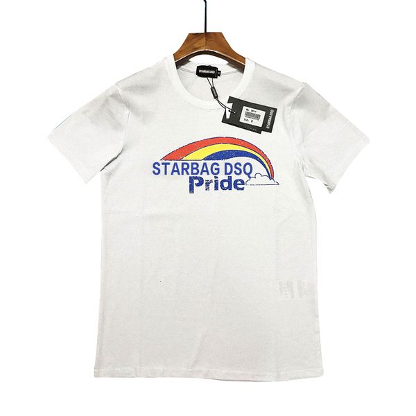 

men's t-shirts stardsbags q fashion 3d 2d printing tie dye around the neck pullover half sleeve 2021 shirt lovers, White;black