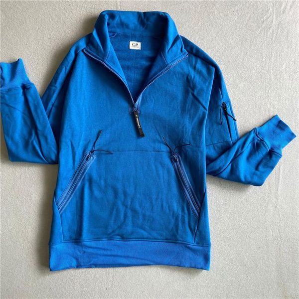 

men's hoodies & sweatshirts spring and autumn couples pullover fashion lens decoration pocket casual sports half zipper men 202, Black