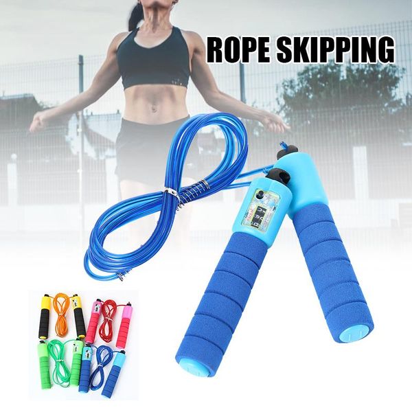 

jump ropes rope with counter adjustable skipping steel wire anti winding wear resistant workout for indoor outdoor