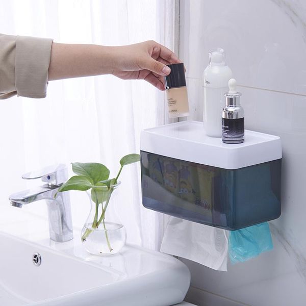 

tissue boxes & napkins long bathroom toilet continental waterproof suction cup box paper without punching carton shelf