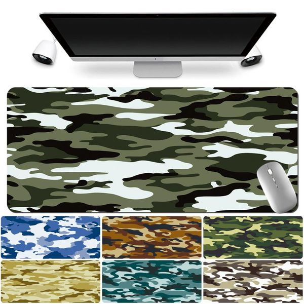 

mouse pads & wrist rests pad gaming gamer large table mat camouflage pattern waterproof leather computer/deskkeyboard