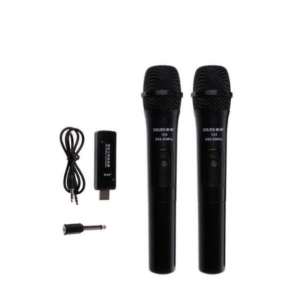 

3.5mm 6.35mm wireless microphone megaphone handheld mic with receiver for karaoke speech loudspeaker r57 microphones