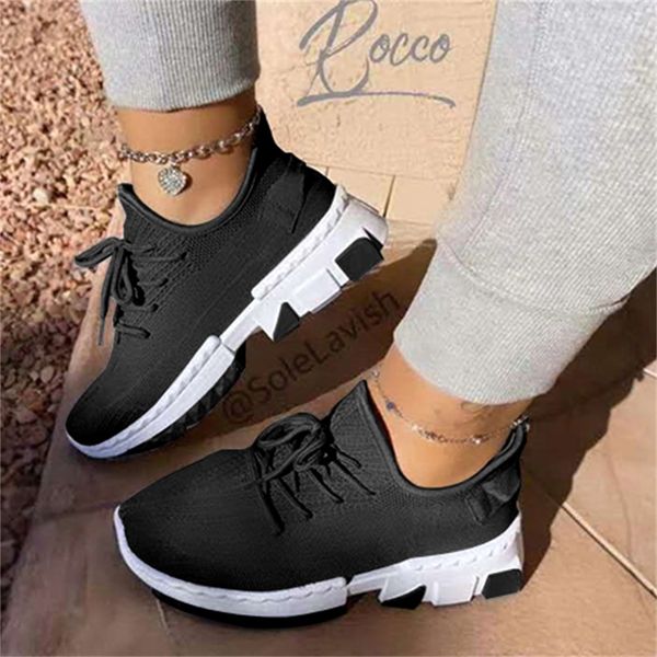 

woemn lace up sneakers 2021 all season breathable light mesh ladies comfortable casual shoes outdoor female sport shoes