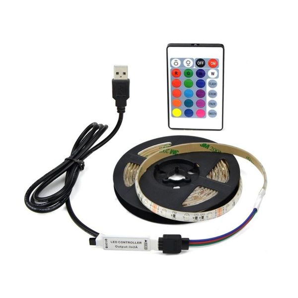 

strips dc 5v usb led strip light 3528 rgb/white/warm white waterproof diode tape ribbon lights 1m 2m 3m 4m 5m tv pc bike backlight
