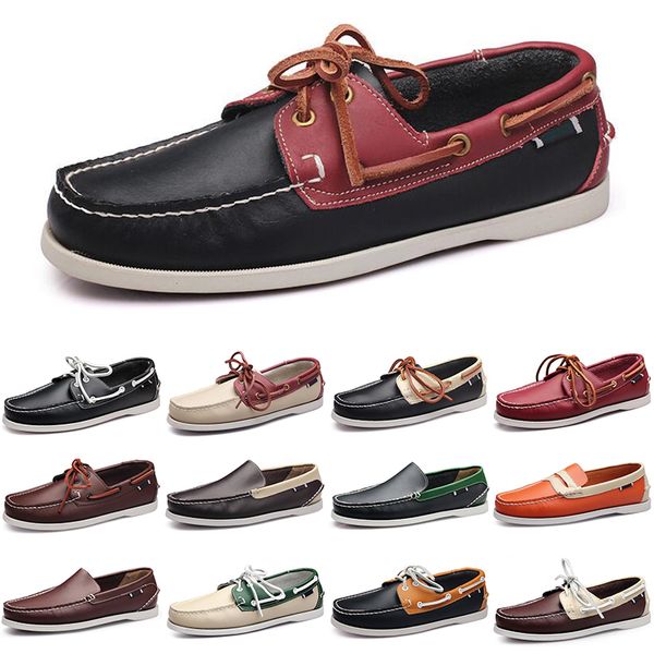 Scarpe in pelle Mocassini Uomo Scarpe da ginnastica casual Fondo Taglio basso Classico Triple Nero Rosso Scarpe da ginnastica da uomo 62706 s