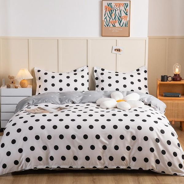 

bedding sets 3/4pcs set polyester/cotton printed fabric bed linen duvet cover sheet pillowcase woman beds king full