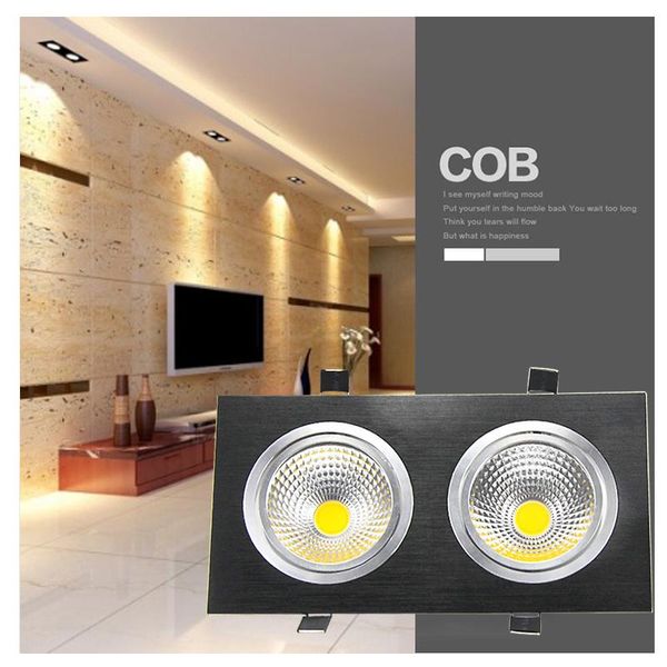 

downlights led down light square 14w 18w 24w 30w dimmable cob downlight recessed ceiling lamp indoor ac85-265v