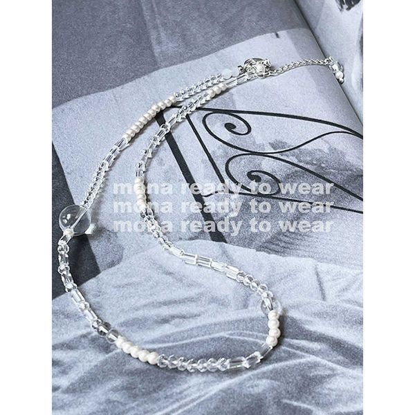 

new products are the first to buy mona minimalist necklace, Silver