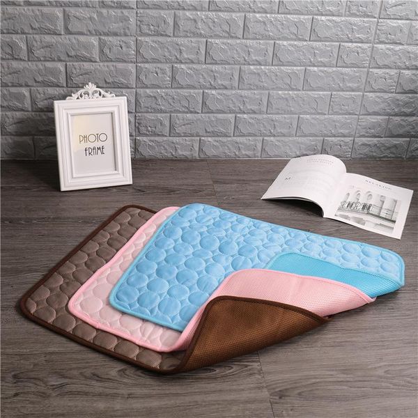 

cat beds & furniture summer pad mat dogs blanket sofa breathable pet puppy bed cooling cage for small medium large washable supplies