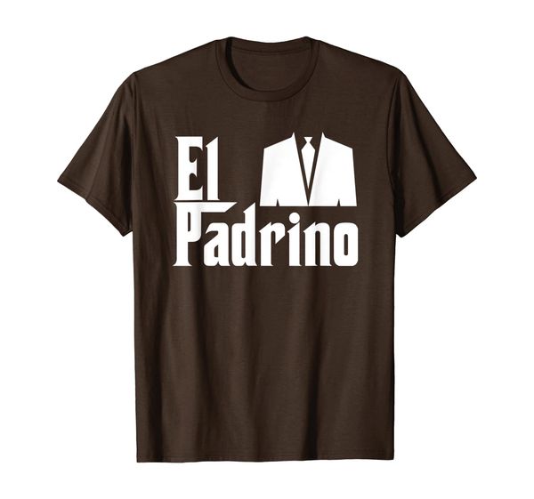 

el padrino godfather compadre godparent gift t-shirt, White;black