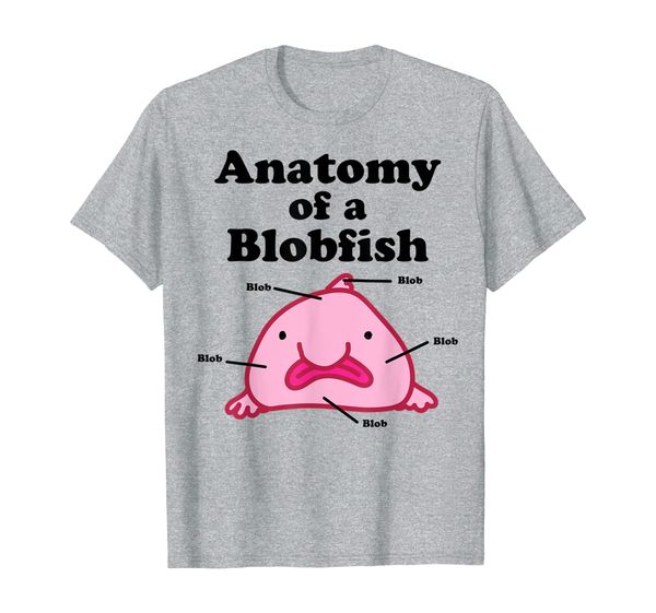 

anatomy of a blobfish t-shirt | gift, White;black