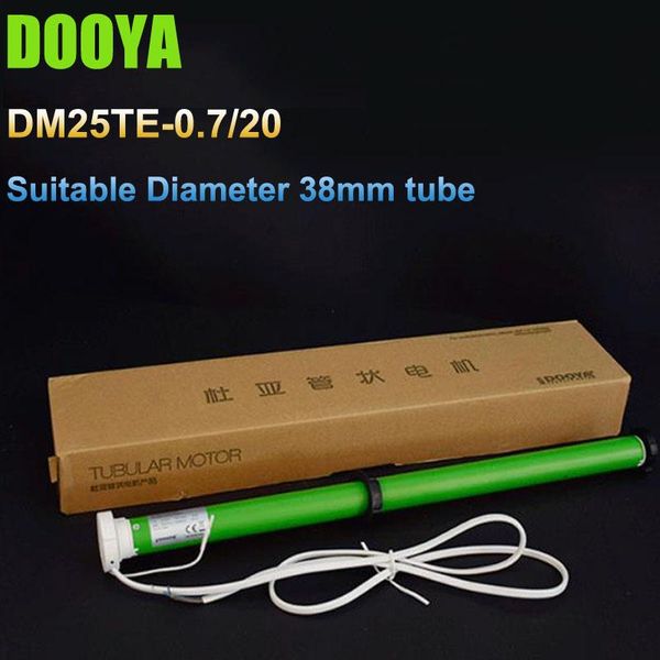

100-240v original dooya dm25te tubular motor with install brackets suitable diameter 38mm tube for roller blind zebra blinds smart home cont