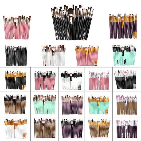 

makeup brushes 20pcs set for cosmetic foundation eyeshadow eyebrows eyelashes lip blending beauty make up brush kit maquiagem