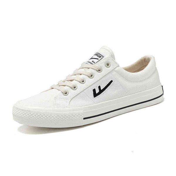 

huili summer men's shoes korean fashion small white casual sports flat bottomed couple canvas, Black
