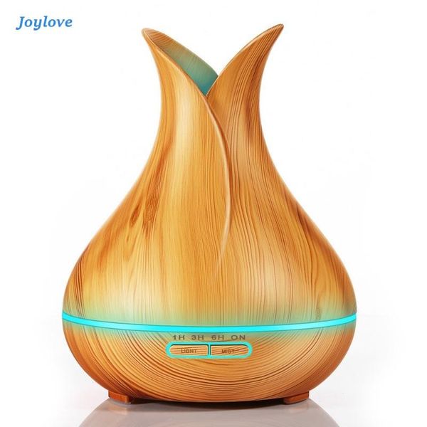 

fragrance lamps joylove 400ml wood grain machine humidifier diffuser incense burner vase petal flavoring smart aroma