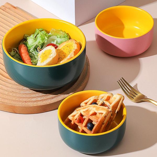 

bowls european porcelain ceramic salad bowl japanese rice ramen creative large mixing korean kitchen restaurant supplies
