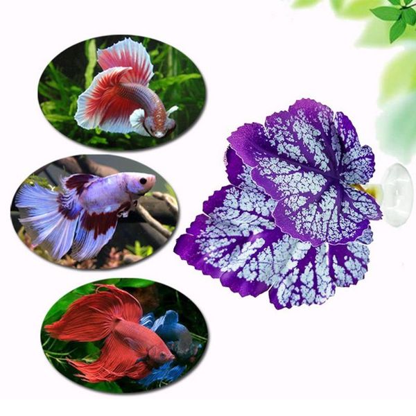 

decorations aquarium fish tank lifelike underwater plant leaf decoration rest spawning ornamental play hide