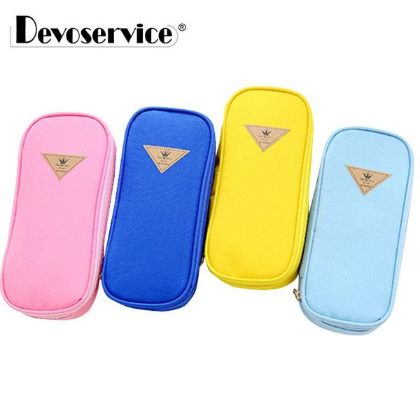 

1pcs magic channel large capacity multifunctional canvas pencil cases big pen bags box for boys girls school stationery