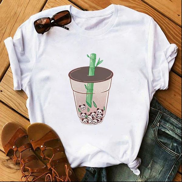 

womens harajuku kawaii women t shirt loose fashion cartoon tee cute print female shirts funny graphic woman, White