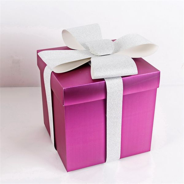 

christmas decorations 9.8inch 25cm color surprise box holiday decoration paper gift box christmas tree for family party