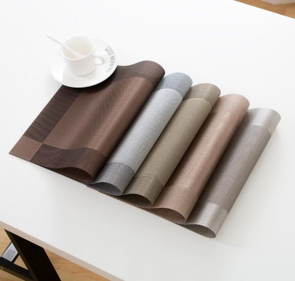 

mats & pads placemat for dining table western mat heat insulation rectangular simple household wash - away plate