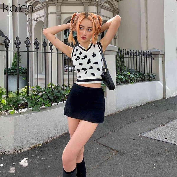 

tanks summer street slim rib knit print tank elastic high soft basic wild female vest 2021 new women, White