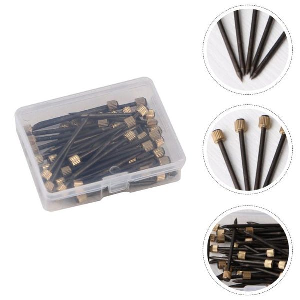 

set 50pcs boxed nails practical po frame picture hook (black) gift wrap