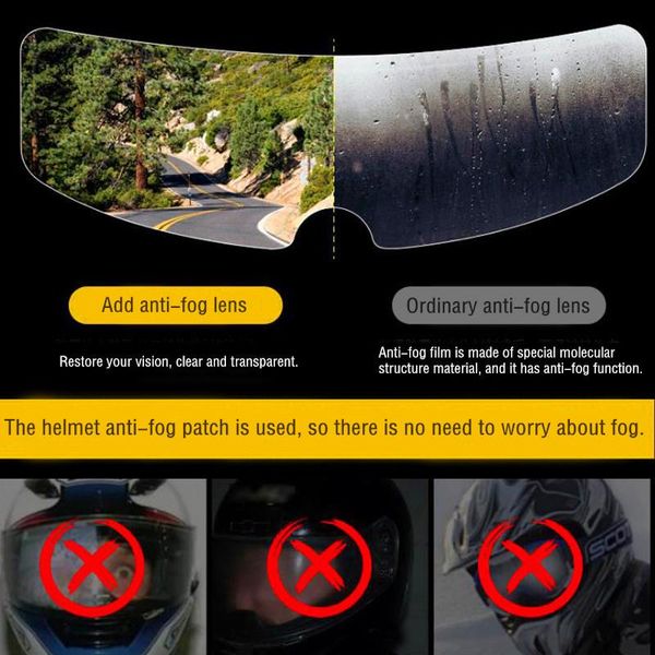 

motorcycle helmets lens rainproof 1* anti-oil anti-dazzle patch visor helmet film