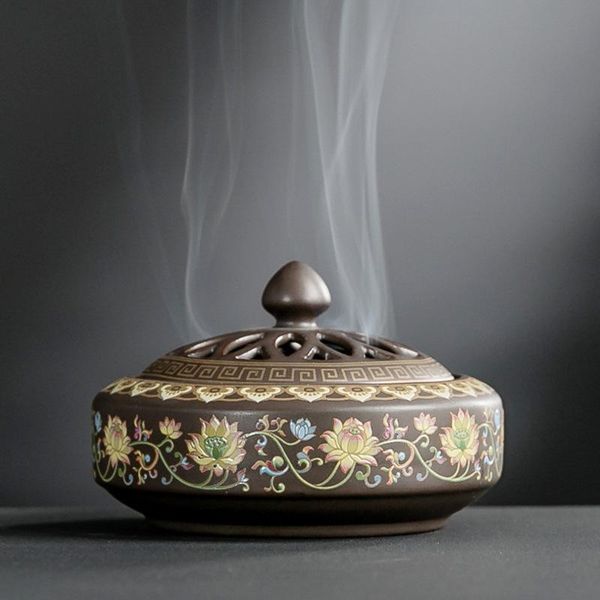 

fragrance lamps ceramic cloisonne incense burner crafts ornaments enamel eenser creative home decor sandalwood