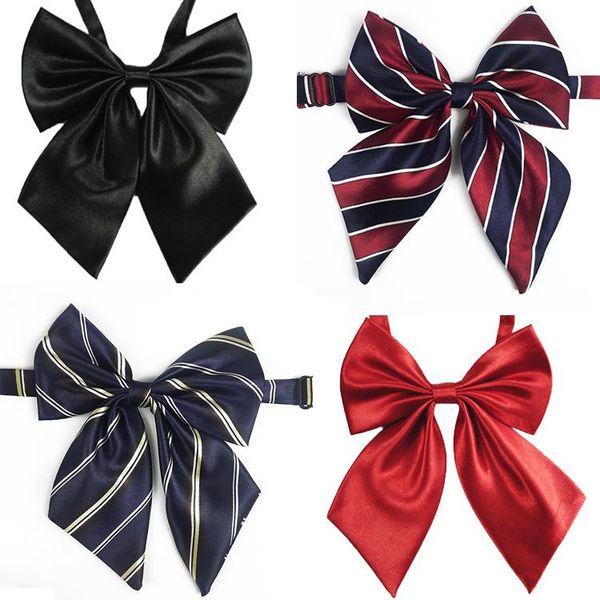 

professional wear bow tie solid color plaid woman adjustable collar flower waitress clothing accessories neck ties, Blue;purple