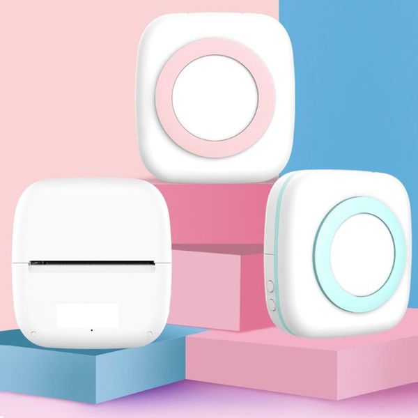 

printers 300dpi portable bluetooth thermal po printer wireless inkless mini pocket label notes papers