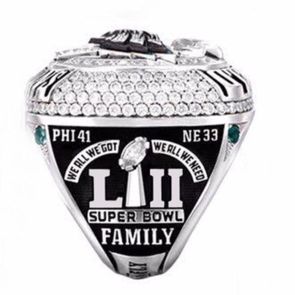 Großhandel Philadelphia 2017 Eagles World Championship Ring Tide Weihnachtsgeschenke für Freunde