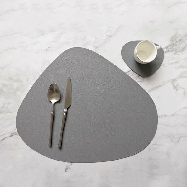 

mats & pads non-slip placemat heat insulation oilproof table mat pu leather