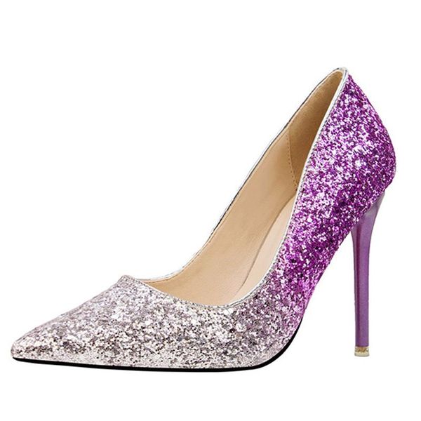 

dress shoes fashion pointed pumps stiletto high-heeled wedding women, Black