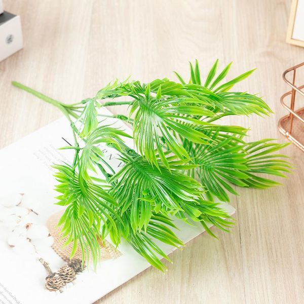 

decorative flowers & wreaths artificial green plants, single branch 34cm scattered tail aoi, home decoration, garden, el, shopping mall land