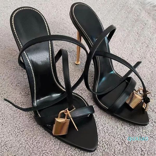 

sandals 2021 women beach slippers cusp high-heeled shoes classic flat show style woman summer lady cartoon big head leather fashion sandal, Black