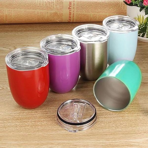 

cups & saucers 10oz outdoor picnic camping coffee with lid stainless steel stemless unbreakable milk beer drinking cup teacups drinkware