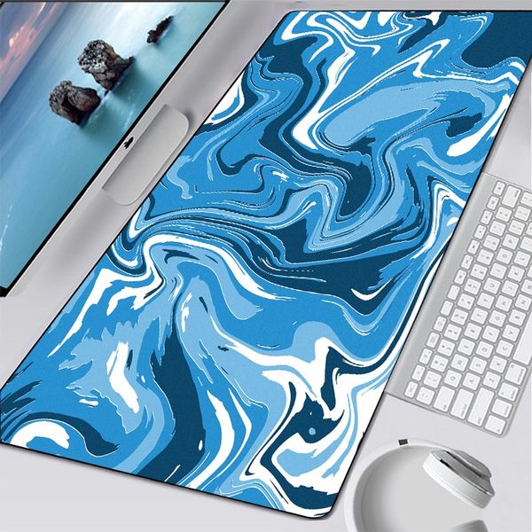 Мода Mouse Pad Art Table Mats Office Carpet Desk Desk Pad Mouse Mat Black Big Mousepad Резиновая Коврик Компьютерная Компьютерная Работа