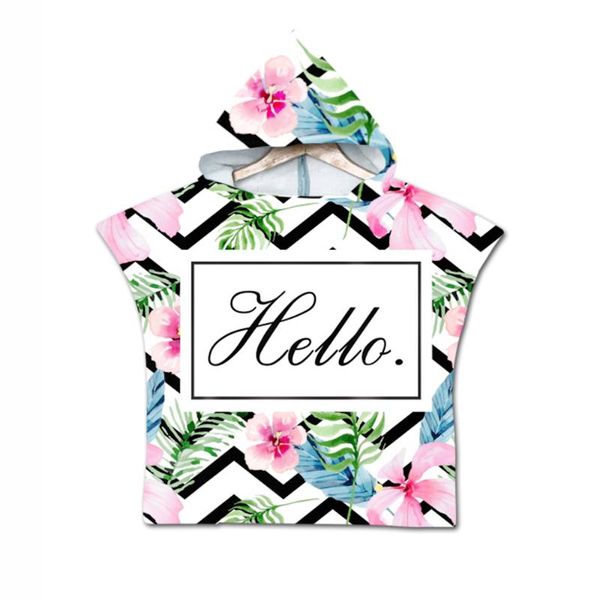 

towel beach blanket absorbent baby children's bath swim pool cape cloak toalha de banho ht18