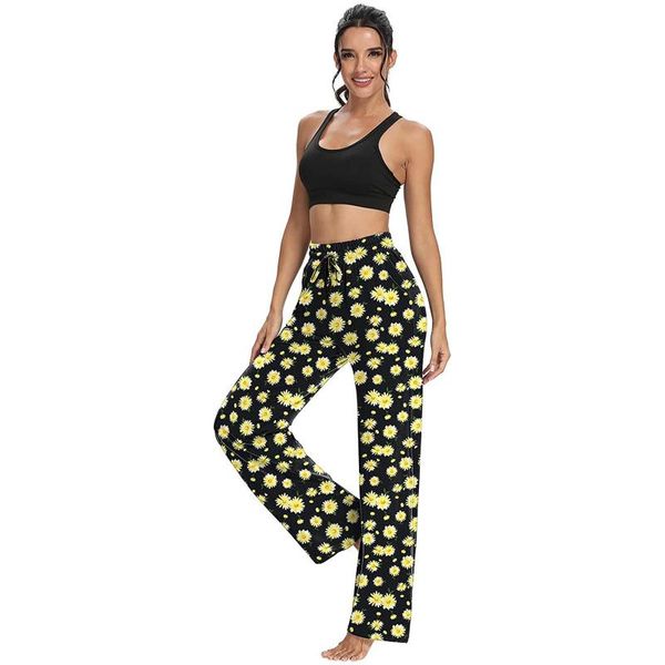 

leggings women's casual elastic waist string side pocket pants high street sweatpants for women pantalones deportivos, Black