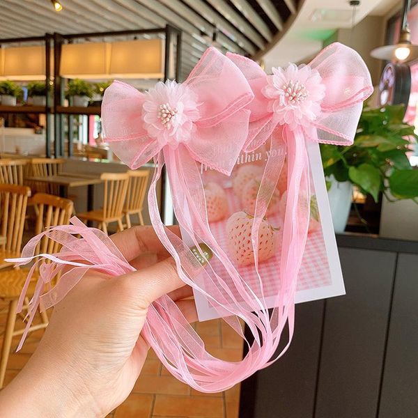 

hair accessories simple girls clip nostalgic design tassel hairpin baby side retro headdress for children fashion, Slivery;white