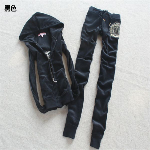 

2021 senior designer juicy lovers brand boardwork flowers women sporting black gray jogging training packages hooded collar casual sportswea