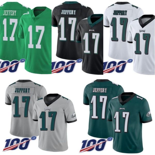 

philadelphia eagles men #17 alshon jeffery women youth 100th jersey, Black;red
