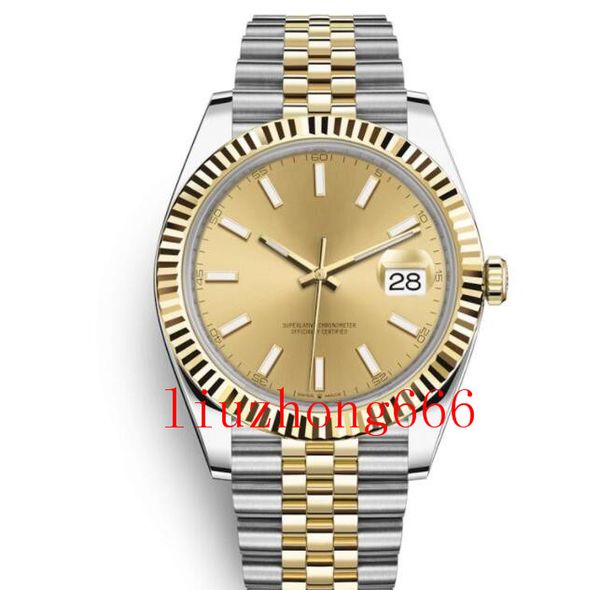 

2020 new style mens automatic gold watch women dress full stainless steel sapphire waterproof luminous couples style classic wristwatches, Slivery;brown