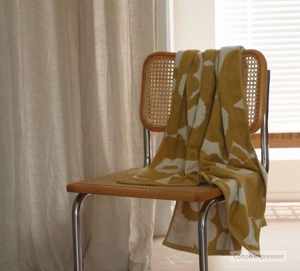 

towel home daily textiles pastoral printed cotton face wash pure bath combination three piece set