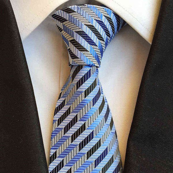 

8cm polyter fashion atmospheric stripe men's tie, busins tie, Blue;purple